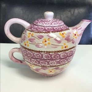 Temptations by Tara Teapot and Cup Set